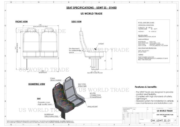 Seat specifications-1 New Bus Seats