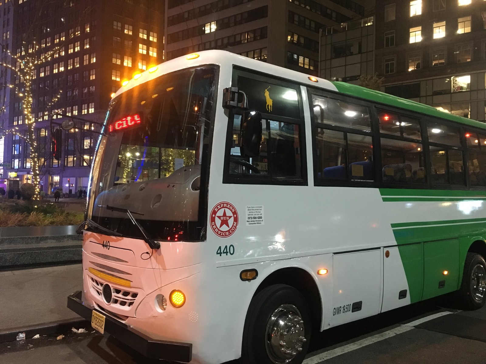 Express Bus Service North Jersey to New York City commuter transportation